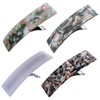4Pcs Barrette Hair Clips, French Design Hair Barrette Women Automatic