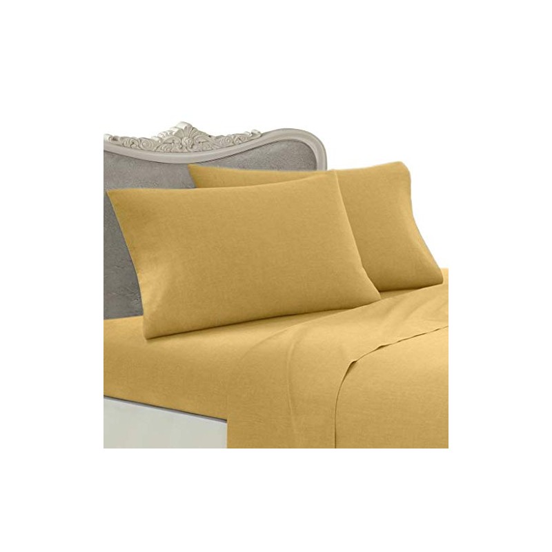 Luxurious GOLD Solid Solid/Plain, EASTERN KING Size, 800 Thread Count