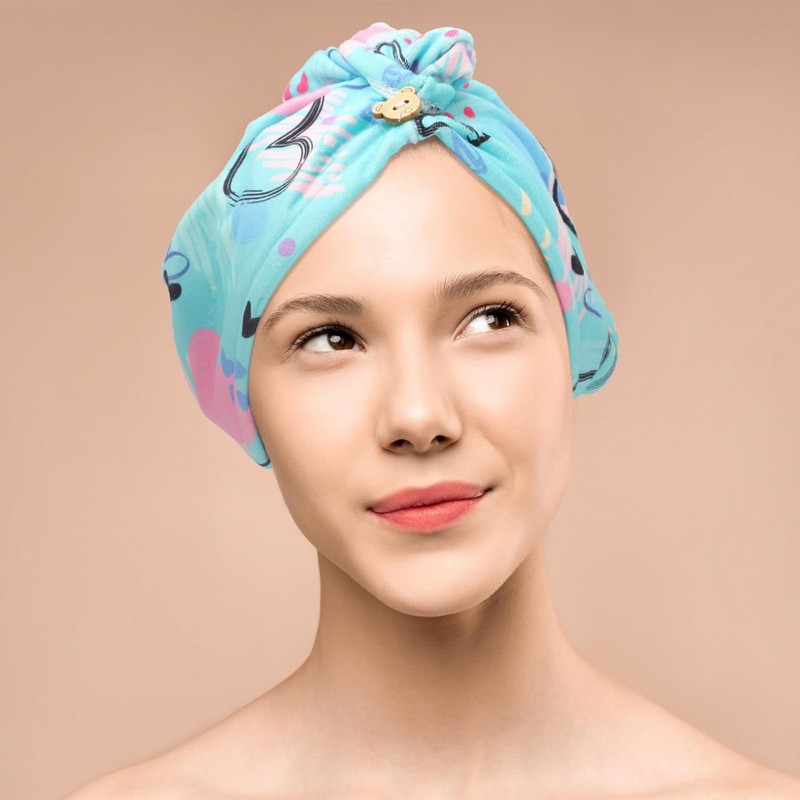 PRETYZOOM Toallas Secas de Microfibra 2piezas para Cabello, Secado Rápido