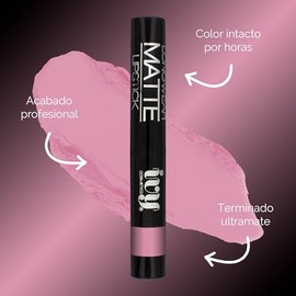 Kit de Maquillaje Profesional, Rímel Prosa con Cepillo de Silicona Cafe Resistente al Agua, Labial Mate Ivy de Larga Duración y Delineador Lapiz de...