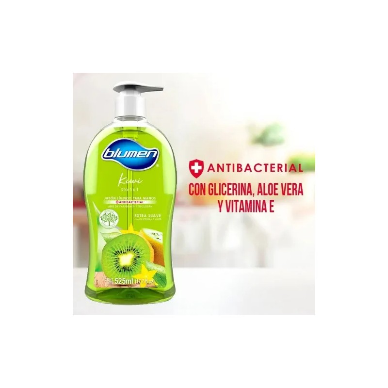BLUMEN Jabón Líquido Para Manos Kiwi Starfruit 525ml