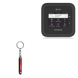 BoxWave Stylus Pen Compatible with Netgear Nighthawk M6 Pro Mobile Hotspot (MR6500) - Bullet Capacitive Stylus, Mini Stylus Pen with Keyring Loop - Ruby