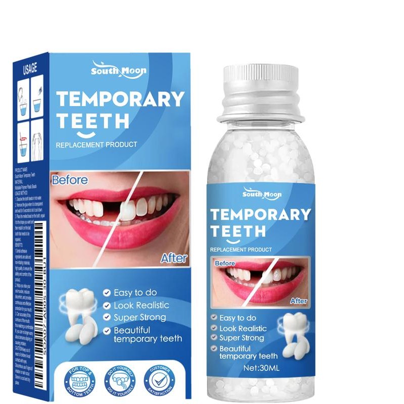 Solid teether modification teeth Temporary filling holes filling glue False