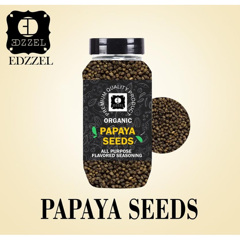 EDZZEL Natural Papaya Seeds 2 Oz / 56.70 Gram (Set