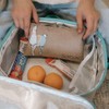 SoYoung No-Sweat Ice Pack for Lunch Boxes, Light Grey Grid