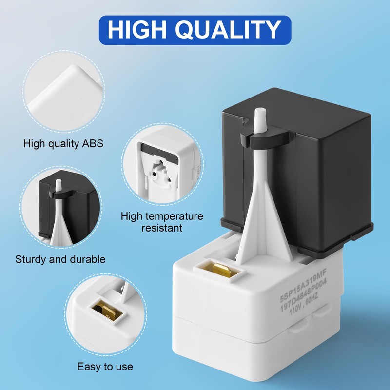 WR09X10107 Refrigerator Start Relay Kit, WR09X10107 Start Relay and WR55X24064