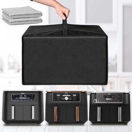 Air Fryer Dust Cover, Heat-Resistant, Waterproof and Dustproof 600D Nylon Air Fryer Cover, Compatible with NinjaAF400EUCP/AF400EU/AF451EU/AF300EU Hot Air Fryers