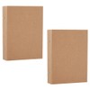 Juwacoo Pack of 2 A5 Ring Binder Folders, Kraft Paper
