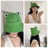 HOMIEBUDS SPPRANDOM Yasirona WallDecalsAndArt Cute Green Frog Bucket Hat, Summer