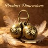 Flasidu Copper Pet Collar Bells, 4 PCS 0.67 Inch Alloy