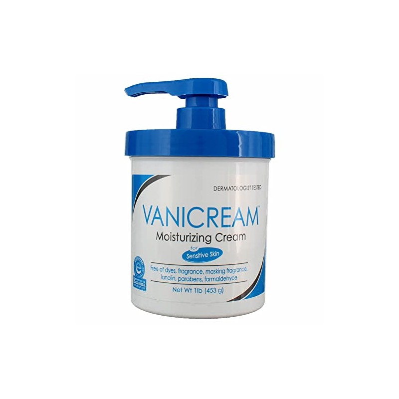 Vanicream Moisturizing Skin Cream for Sensitive Skin 1lb (Pack of