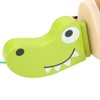 Toddler Child Crocodile Wooden Rope Toy Walk A Long Pull