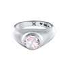 Kuzzoi 0608312924 Men's Silver Ring with Zirconia 925 Sterling Silver