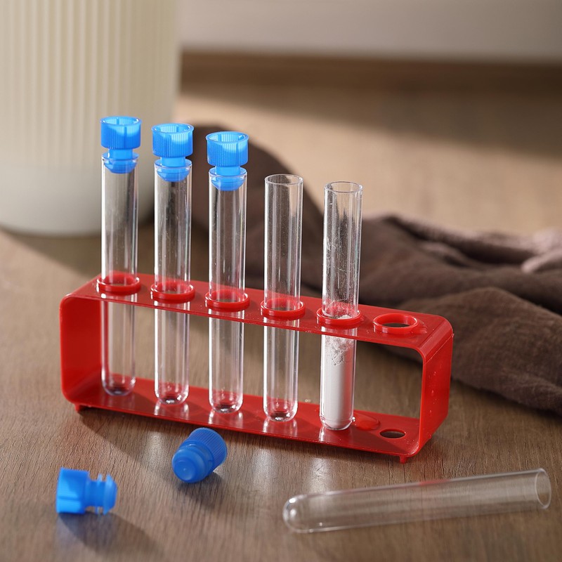 KCKHFA 2 Set Plastic Test Tubes Rack with Caps, Test