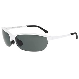 Zoff Men's Square Sunglasses (Equipped with Polarized Lenses) Sports Stylish UV Protection, white