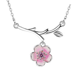 NOLITOY Elegant Flower Clavicle Chain Necklace for Women Lightweight Pendant Jewelry for Daily Wear and Special Occasions Floral Design Smooth for Mother Day
