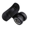 BQLZR Black Suitcase Wheels Replacement Left & Right Plastic Swivel