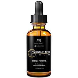 Radha Beauty Hyaluronic Acid Serum for Face, 2 fl. oz - Infused with Vitamin C + E + Green Tea & Jojoba Oil for Anti-Aging, Wrinkles, and Fine Lines - For Radiant and Healthy Skin