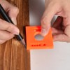 Olaismln 2 Pcs Trim Marks Offset Ruler with Level, Trim