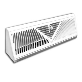 Truaire 118SW 18-Inch Floor Baseboard Supply 18-Inch Floor Baseboard Diffuser, White