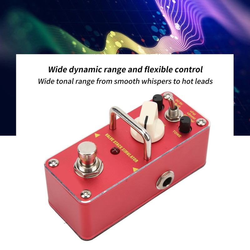Simulator Effect Pedal Tube True Bypass Distortion Tone Amplifier Guitar