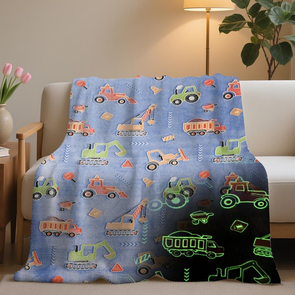 HZVRTN Cuddly Blanket Children's Unicorn/Dinosaur/Space Blanket, Cuddly Blanket Glow in