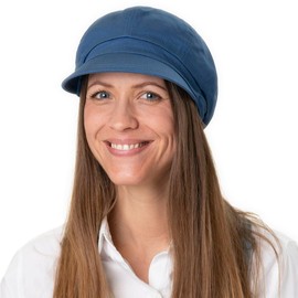 Seeberger Azalee Newsboy Cap Cotton (One Size - red)