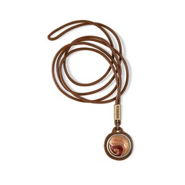 NOOSA-Amsterdam Original Mani Leather Chain Midbrown Antique Brass – Without Chunk, Leather, brass