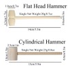 Small Wooden Hammer, Mallet Mashing Hammering Made of Wood, Mini