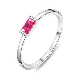 ZHESHY Gold Silver Ring for Women Birthstone 14K Gold-Plated Engagement Ring Promise Solitaire Thumb Ring with Gemstone Garnet Citrine Peridot Rings Golden Stacking Rings for Women Gift Size 52-64,