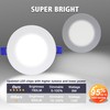 GLOWNOVA 6-Pack of 4-Inch Ultra-Slim LED Downlights with Junction Box,