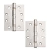 Excel XL866 Pair of 4" Grade 11 Door Hinges, Polished