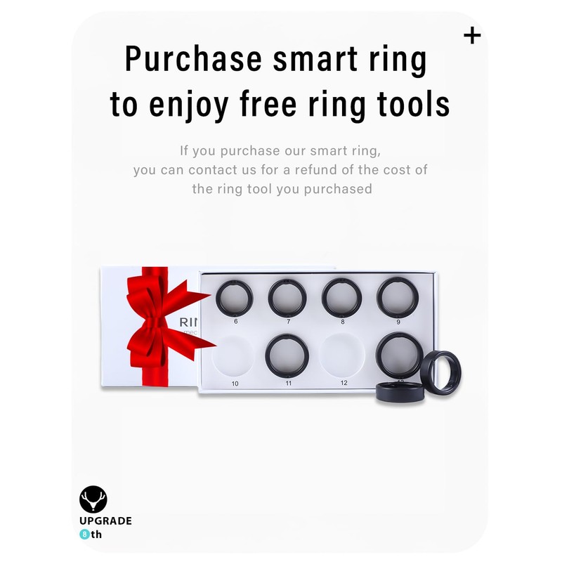 DEERLET Smart Ring Sizing Kit - Ring Size Measurement Mold