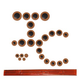 Instrument Clinic Alto Saxophone Pad Set with Shellac Stick, Pads Assembled in USA! (Selmer Mark VII)