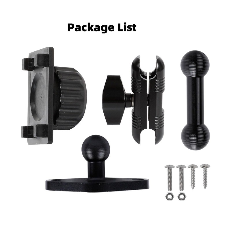 xik Aluminum AMPS Mount for 7-11" CarPlay Screen, [4-Button Lock][360°