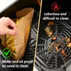 Air Fryer Disposable Paper Liners Square, Non-Stick Parchment Paper, Air