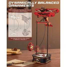 ROKR 3D Wooden Puzzles for Adults,Gravity Swing Model kit, 163Piece 3D Puzzles for Adults