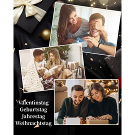 VU100 Ich Liebe Dich Gifts for Men, An Meinen Sohn/Mann Leather Bracelet Men's with Engraving Birthday Christmas Gift for Him Husband Boyfriend Son Valentine's Day Anniversary Gift for Him, Stainless