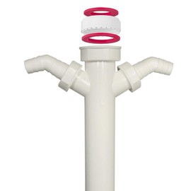 Schläfer 439002 | Sleeve Siphon Drain Undersink Adjustable Hose Universal Screw Connection 1 1/2 Inch and 1 1/4 Inch
