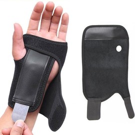 Wrist Support Hand Brace Band Carpal Gloves Tunnel Splint Arthritis black (right)