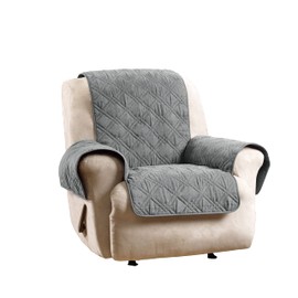 SureFit Mink Recliner Furniture Cover in Dark Gray