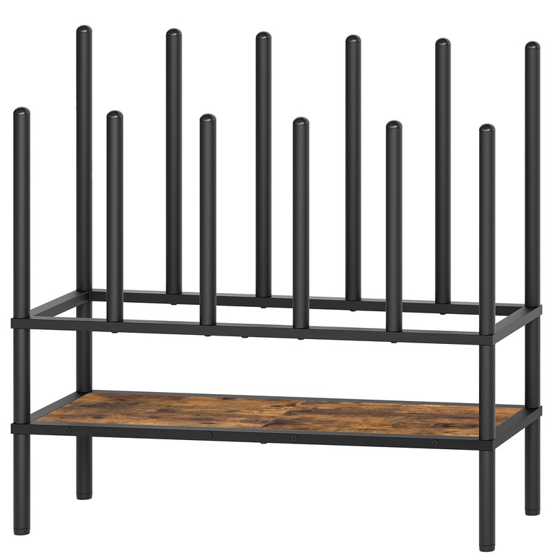 YATINEY Free Standing Shoe Rack, Tall Boots Rack Organizer, Boot