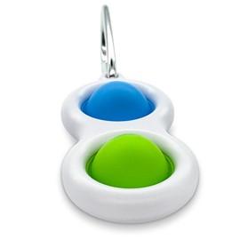 ZEMTAC Simple Dimple Fidget Toy - Mini Pop Push it - Fidget Toys for Anxiety - Stress Relief Toys (Blue and Green)