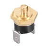 uxcell KSD301 Thermostat, Temperature Control Switch 85°C Copper M6 Normally