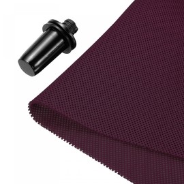 sourcing map Speaker Grill Cloth 20 x 63 Inch Stereo Mesh Fabric Protective Dustproof Cloth with Speaker Grill Guides Peg for Home Speaker Repair Burgundy