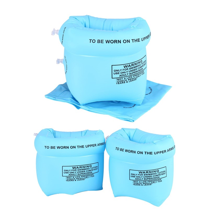 4 PCS Arm Floaties Inflatable Swim Arm Bands Floater Sleeves