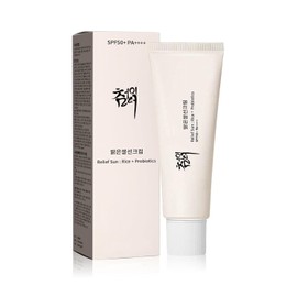 Relief Sun Organic sunscreen SPF50++++PA++++ Rice & Probiotics | Korean Skin Care Solution for All Skin Types | Nourishing Skin Protection & UV Defen