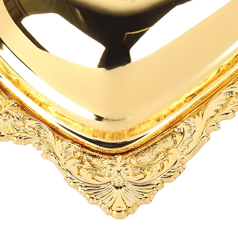 Metal Butter Plate European Vintage Butter Dish Rectangle Multifunctional Butter