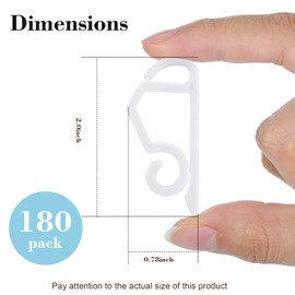 Marsui Christmas Light Clip Outdoor Gutter Hook Weatherproof Outdoor Light Clip Holiday Light Clip for Christmas Decoration String Light (White, 180 Pieces)