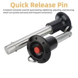 Stainless Steel Locking Pins with Axial Locking Button Pawl Pin Tongue Quick Release Pin Latch Pin, Ball Head Fastening Pin for Audio Equipment (Dia:10mm,Usage Length:20mm)